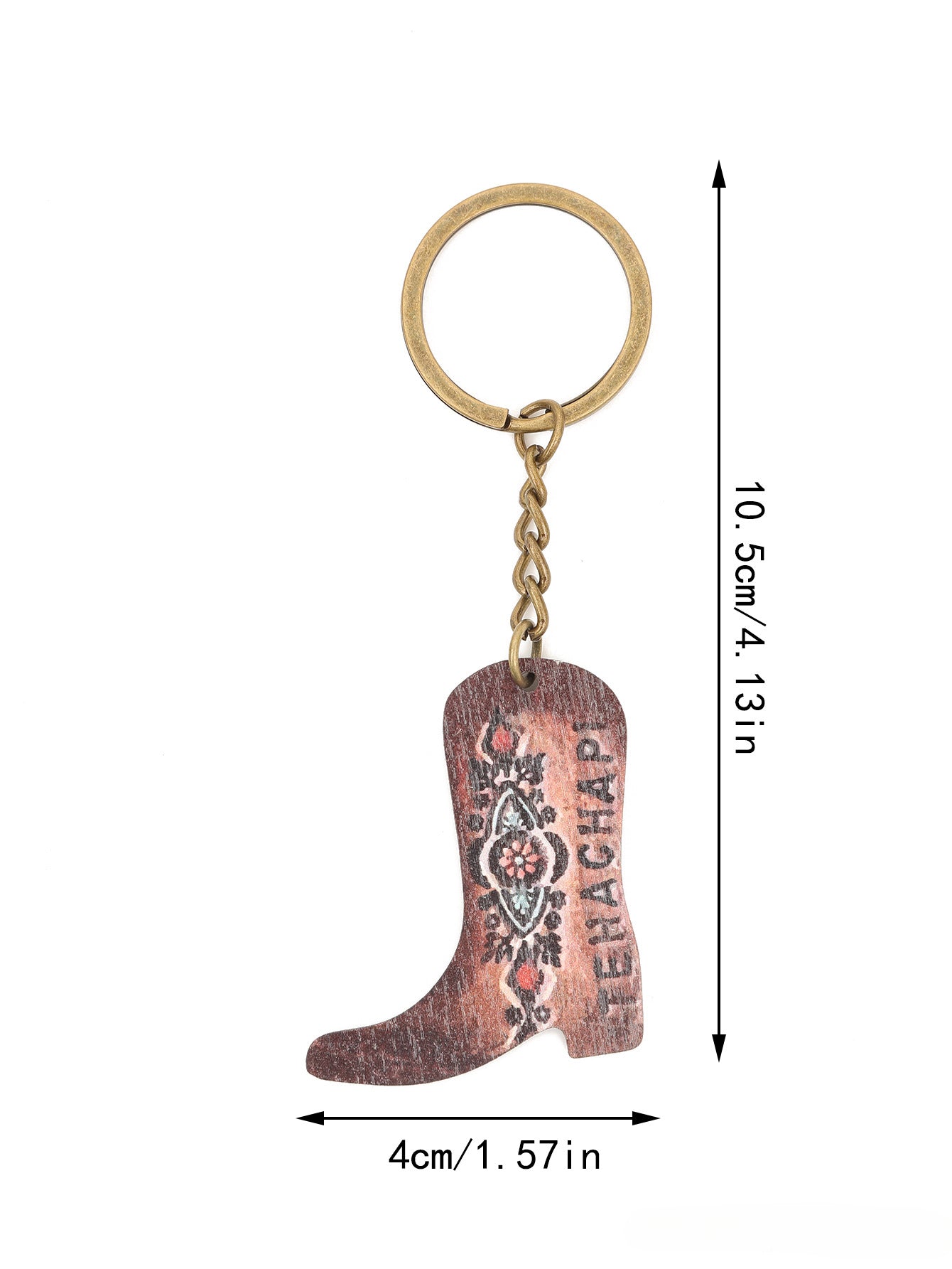 Wholesale of Zinc Alloy Keychains for Western Style Boots